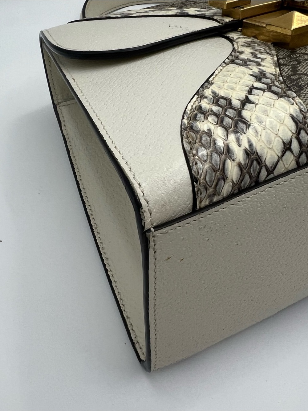 Gucci Osiride Top-handle Crossbody in beige Python&calfskin&canvas gold hardware - Picture 7 of 16